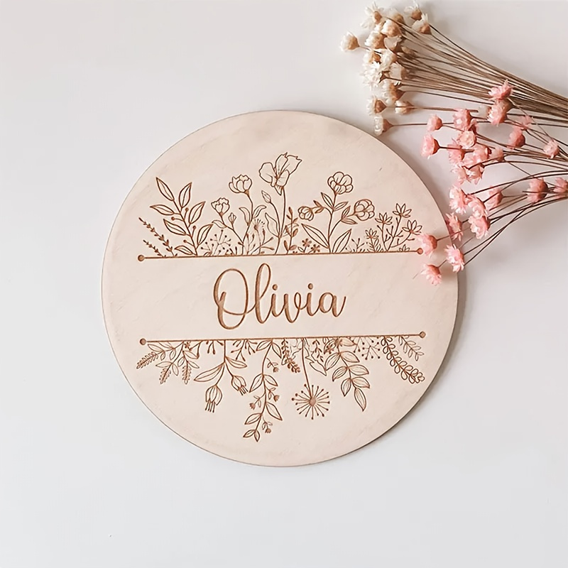 Personalized Engraved Gift - Персонализированная табличка с гравировкой и цветочным
