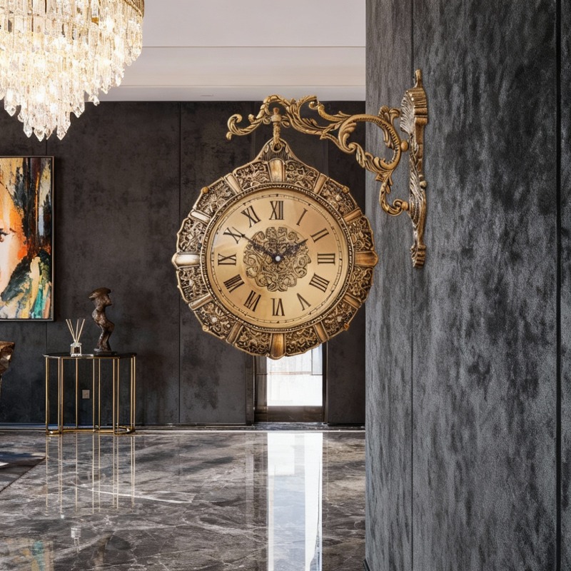 Luxury Lifestyle Aesthetics - Настенные часы в скандинавском ретро-стиле для