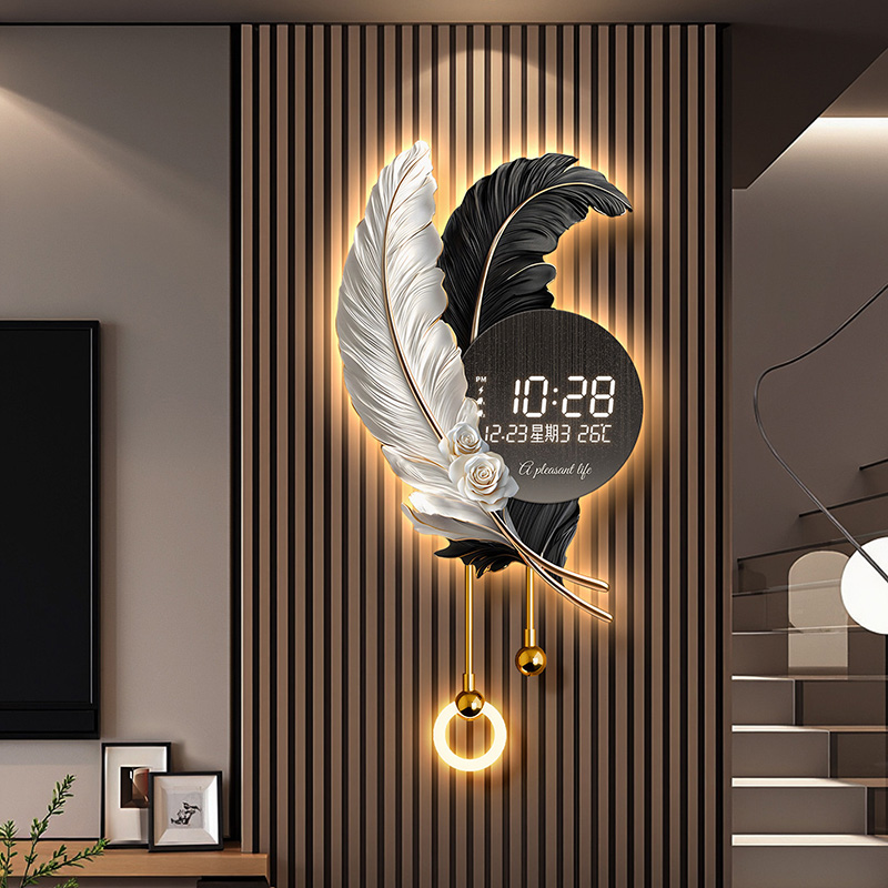 Luxury Lifestyle Aesthetics - Настенные часы в китайском стиле, минималистичные,