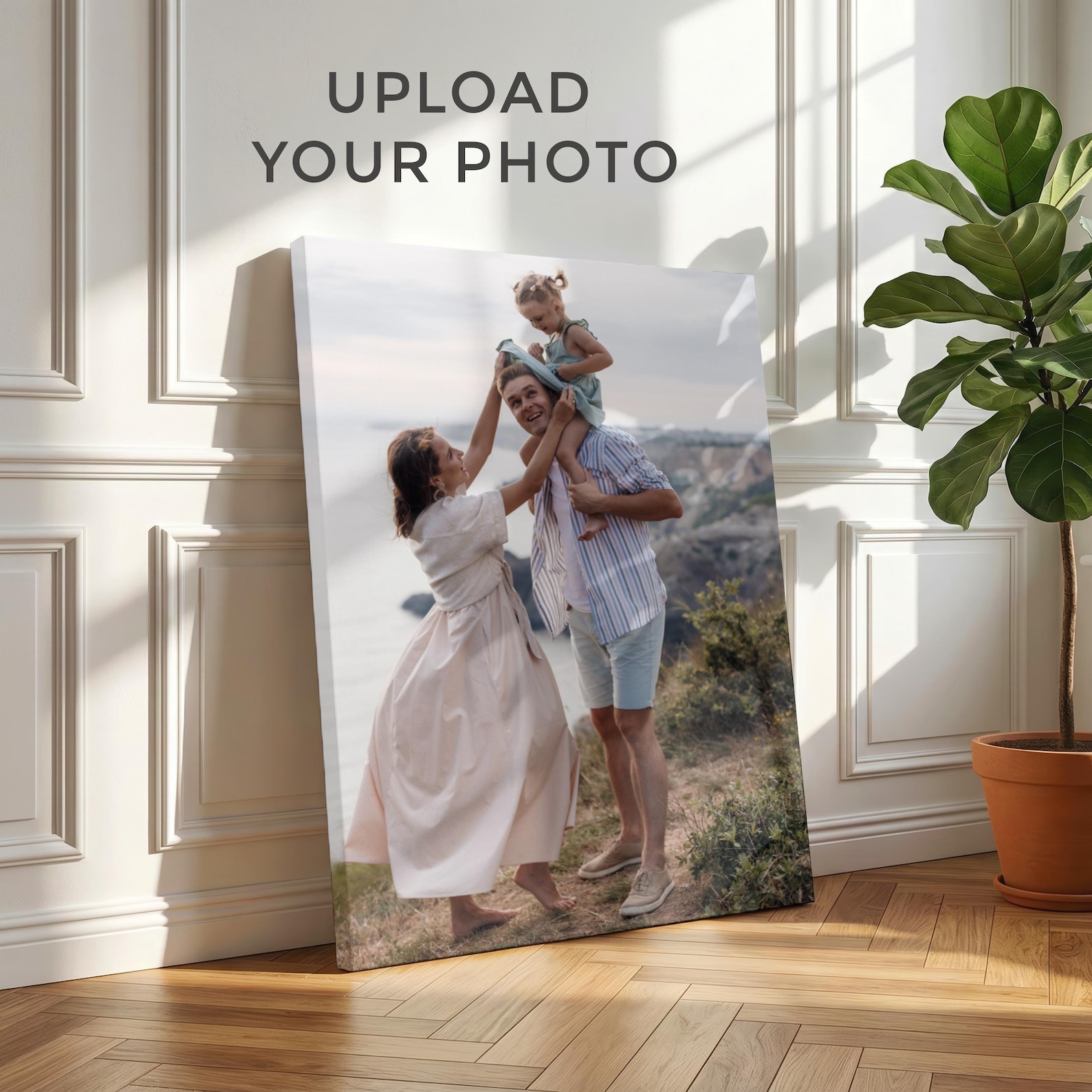 Personalized Engraved Gift - Персонализированный фотохолст, Настенный декор с семейным