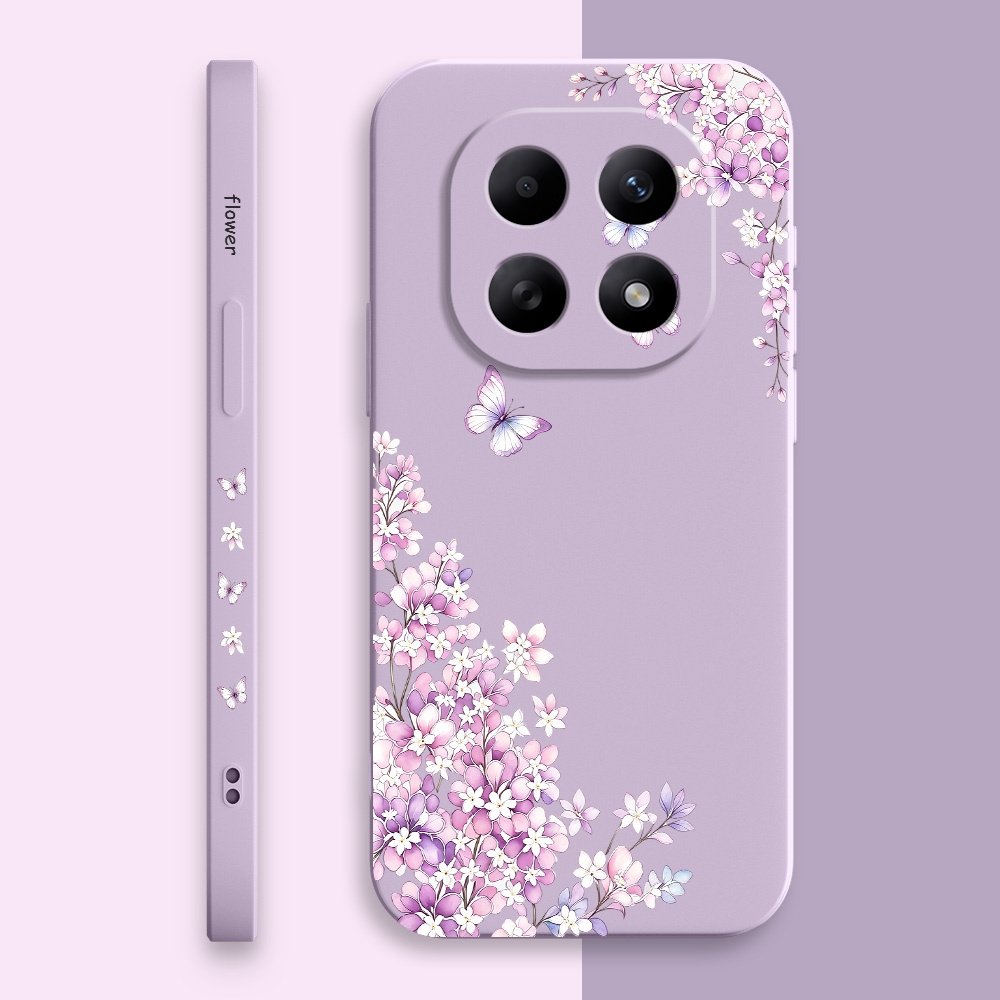 Фиолетовый чехол с цветочным п – обзор и цена Xiaomi Redmi Note 14