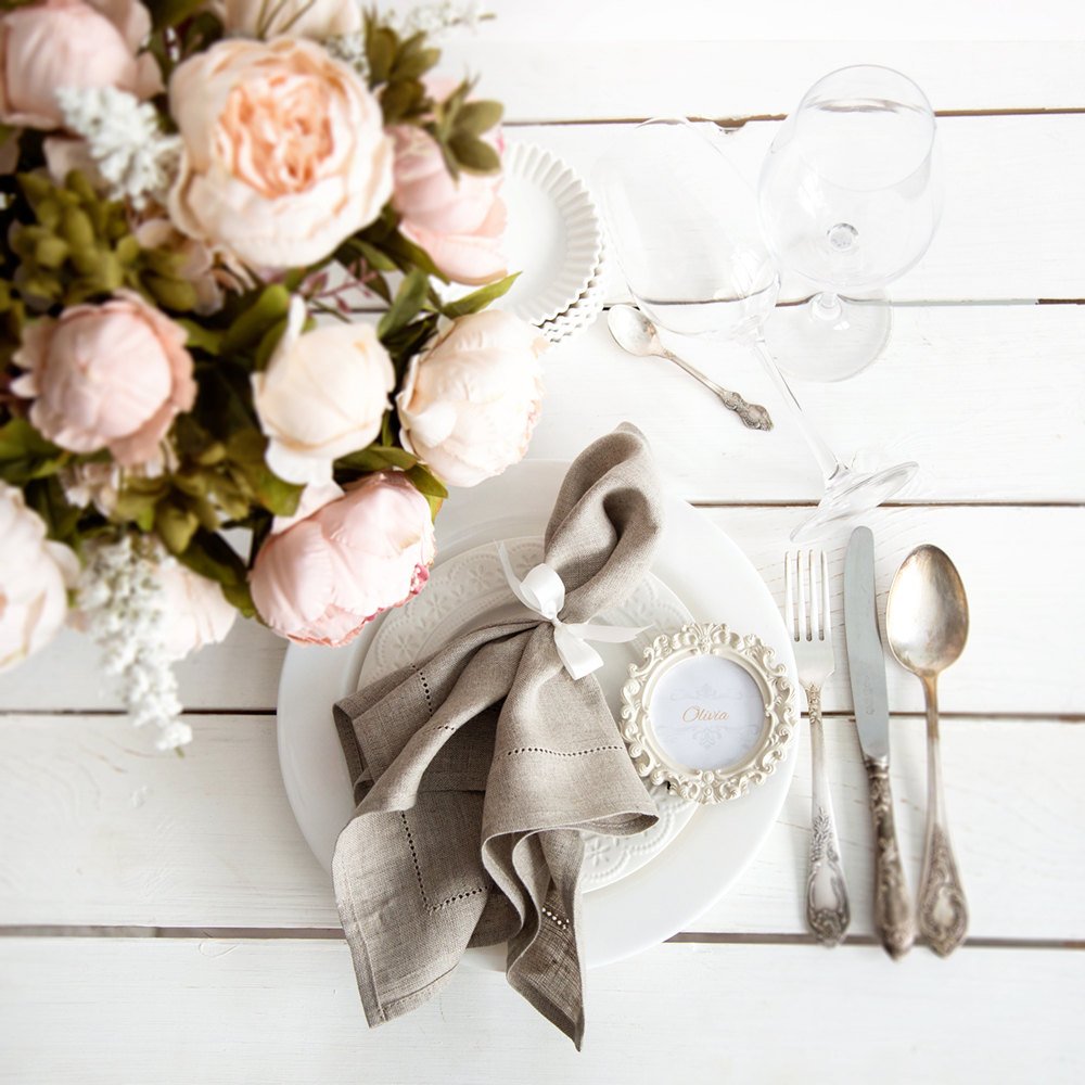 6 шт., Белые коктейльные салфе – обзор и цена Linen Napkin Set