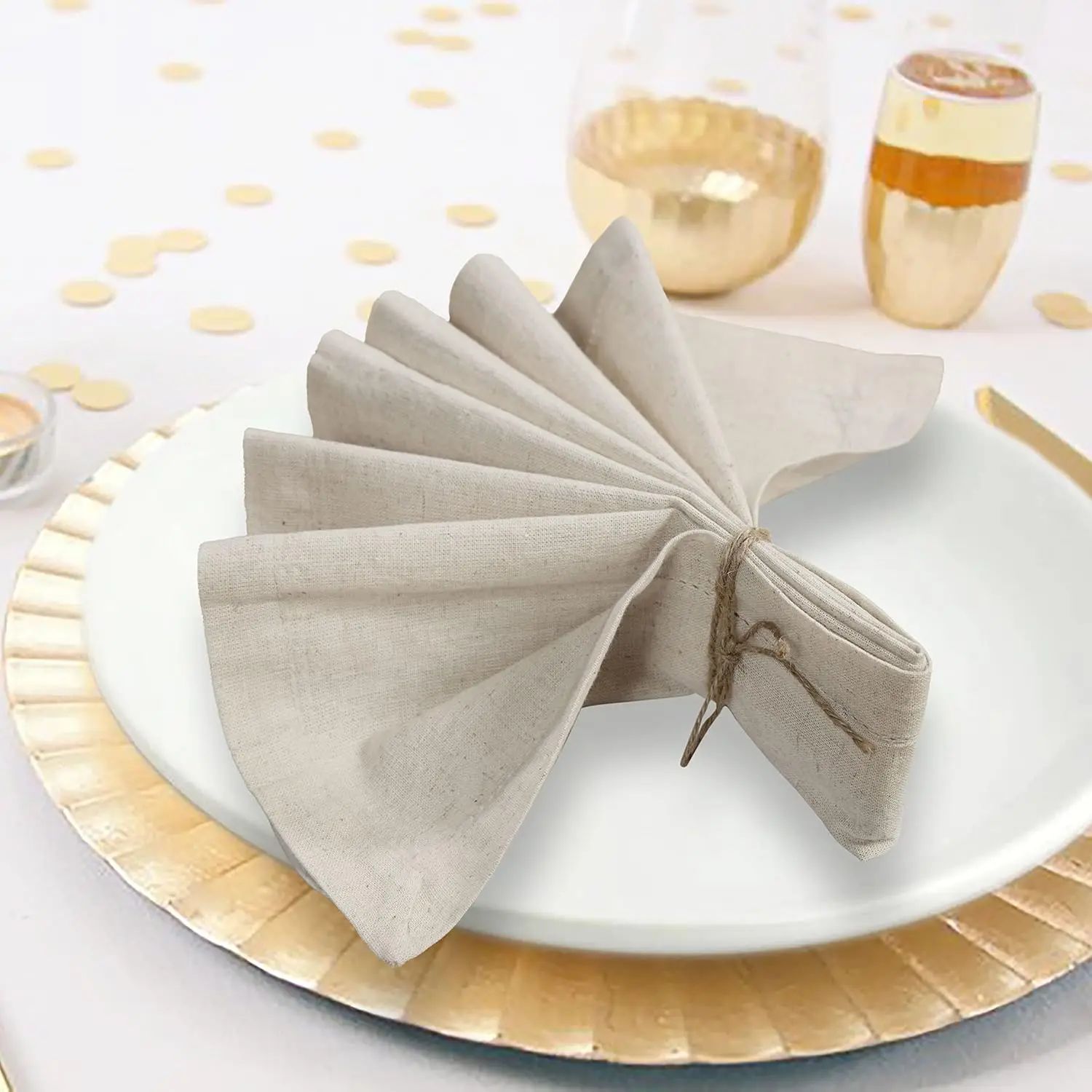 6 шт., салфетки из 100% льна – обзор и цена Linen Napkin Set