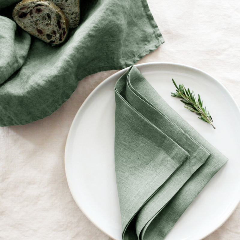 4 шт. 100% льняные салфетки, ш – обзор и цена Linen Napkin Set